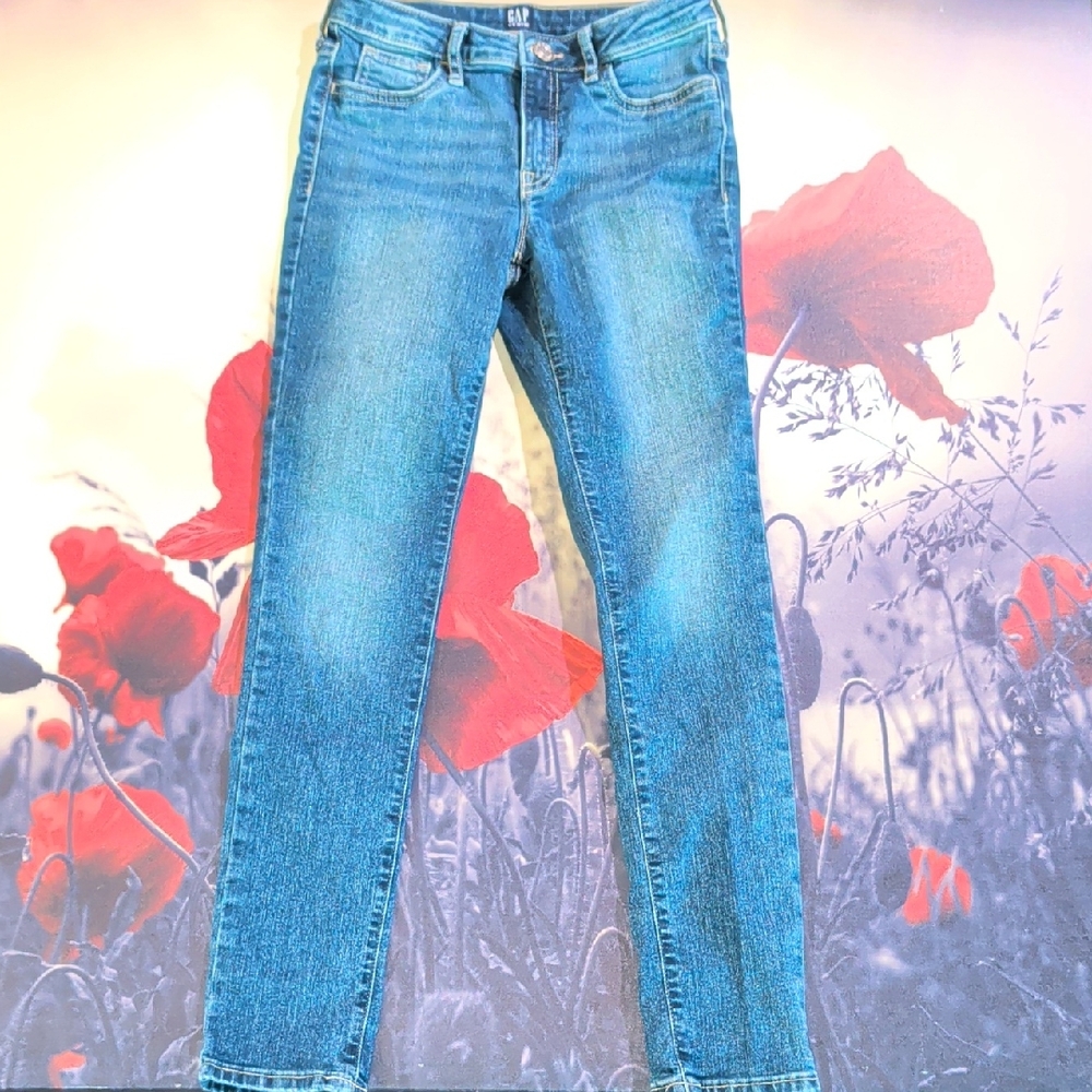 GAP Girls Straight Leg Blue Jeans